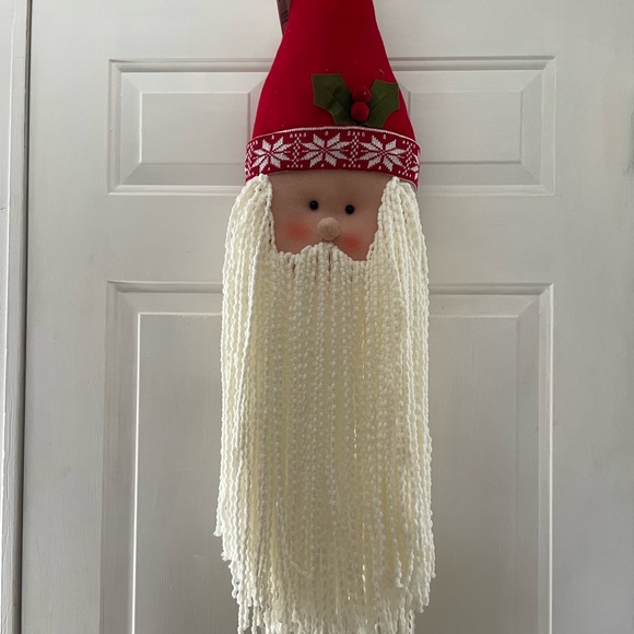 NWT HUGE 36" Plush Hanging Santa Head Decor - Picture 7 of 16